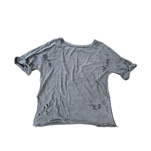 Streetwear Society Women's Tiger T shirt Top Ripped Detail V neck size M - Picture 5 of 16